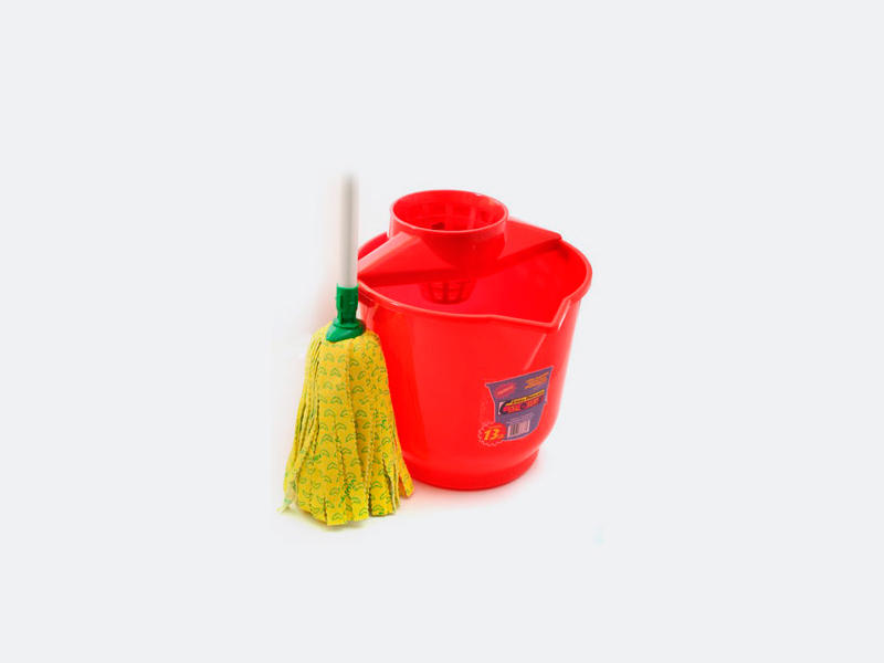 Balde 13 Lts. Manija metálica C/ Escurridor - LINEA PREMIUM