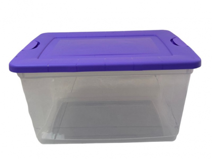 Caja organizadora plástica traslúcida 82 Lts.